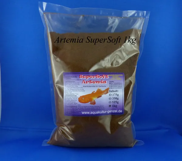 Artemia SuperSoft Züchterfutter in der praktischen 1kg Tüte für gesunde Fischaufzucht